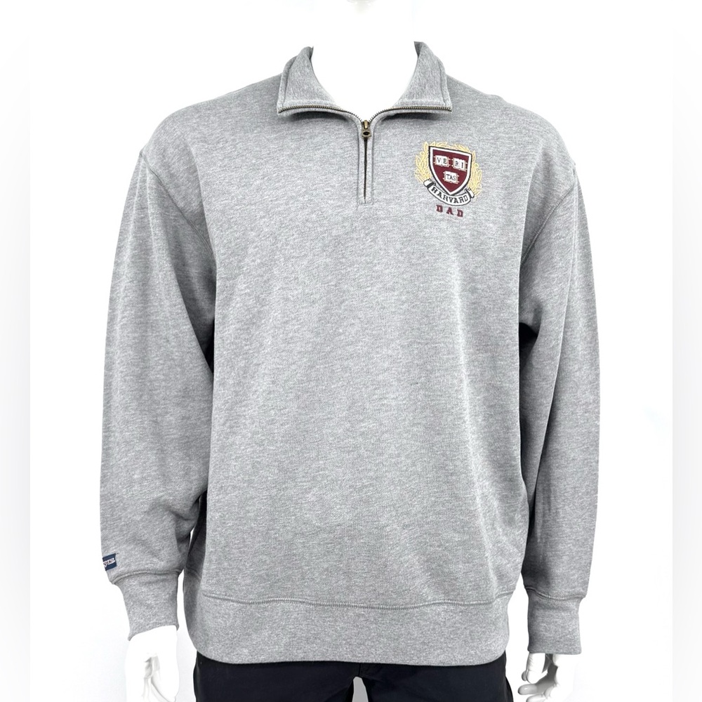 Harvard Dad Quarter Zip Sweatshirt